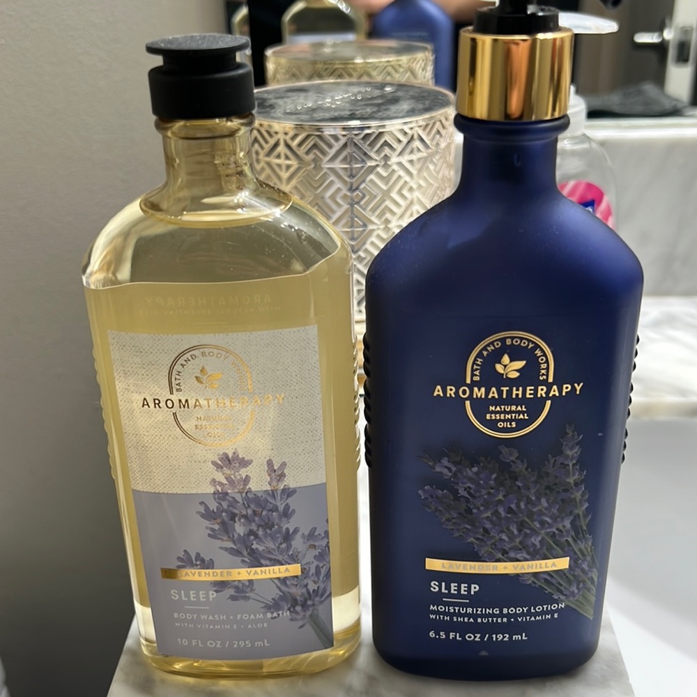 Bath & Body Works Aromatherapy Sleep Oil & Lotion Set
